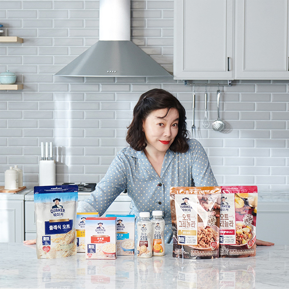 롯데제과 퀘이커, 광고모델로 탤런트 최화정 발탁