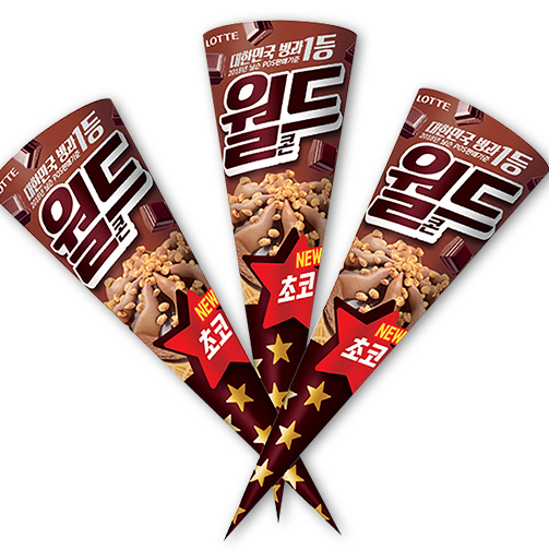  롯데제과, 정통 초코맛 콘아이스크림 ‘월드콘 초코’ 출시