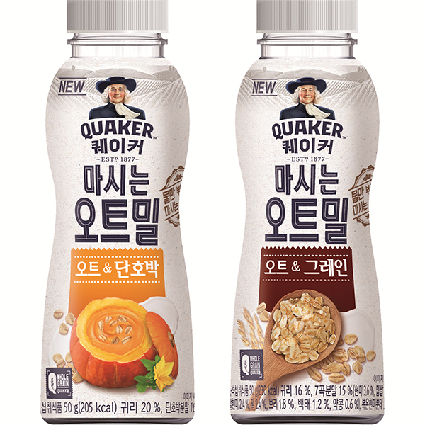  롯데제과, 퀘이커 ‘마시는 오트밀’ 2종 선보여
