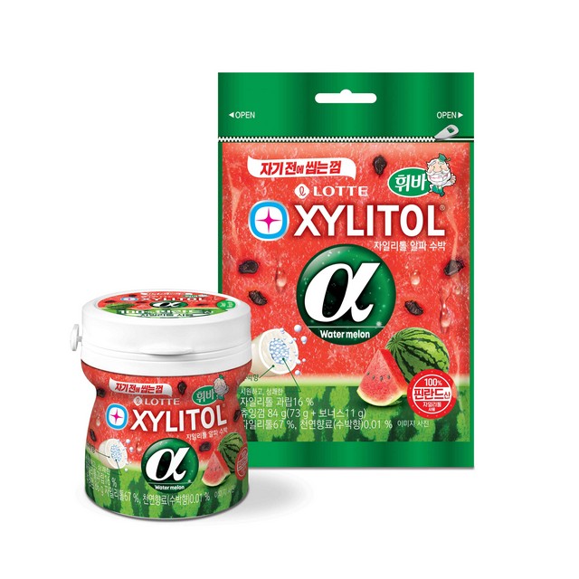  롯데제과, 신제품 ‘자일리톨 알파 수박’ 출시