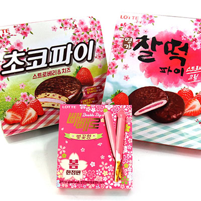 롯데제과, 봄 한정 `벚꽃` 신제품 3종 출시