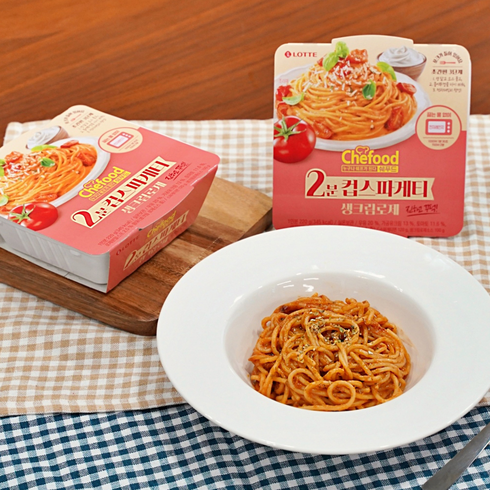  롯데웰푸드, ‘Chefood 2분 컵스파게티 생크림로제’ 출시