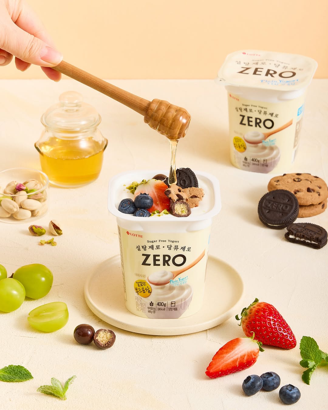  파스퇴르 1급 A원유를 사용해 - 깔끔한 부드러운 맛을 살린 ZERO 플레인 요거트
