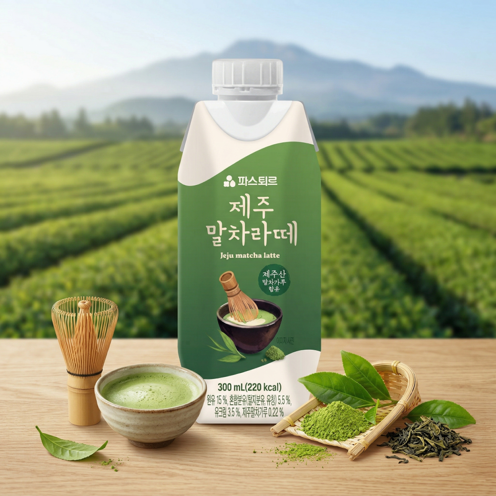  롯데웰푸드, 제주 말차 풍미담은 파스퇴르 ‘제주말차라떼’ 출시