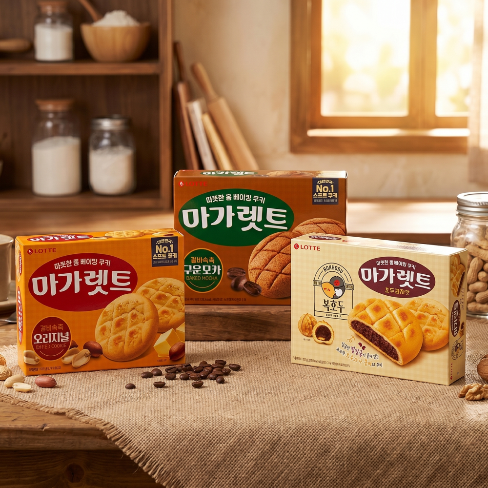  롯데웰푸드, 복호두와 협업해 ‘마가렛트 호두과자맛’ 출시 “소비자가 직접 뽑은 컬래버, 마가렛트X복호두”
