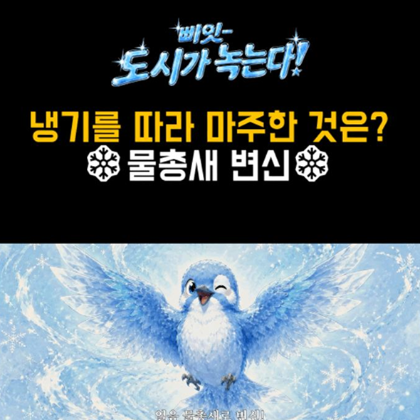  무더운 도시 속 우연히 발견한 냉기...? 설레임의 시원함을 맛 본 물총새가 변신을 하게 되는데...